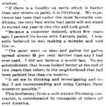 1905 Carrara Paint Company ad from the Christian Advocate