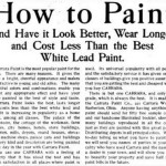 1905 Carrara Paint Company ad from the Saturday Evening Post
